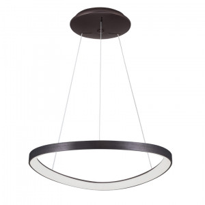 Lustra Morfi LED 48W 2640 lumeni metal/acril cafea Italux