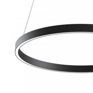 Lustra Rim LED metal negru Maytoni