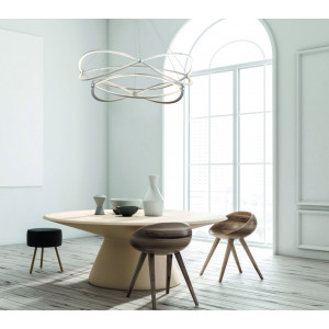 Lustra Weave LED metal nichel Maytoni