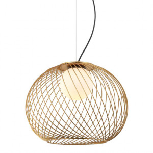 Pendul Clarisa 1xE27 metal/sticla auriu Italux