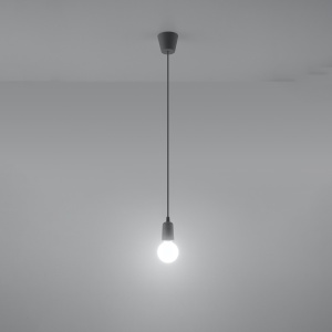 Pendul Diego 1xE27 acril gri - Img 3