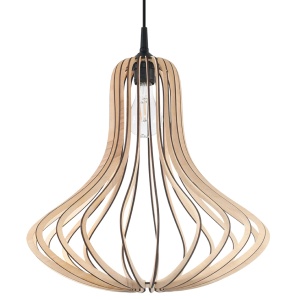 Pendul Elza 1xE27 lemn natural wood conic