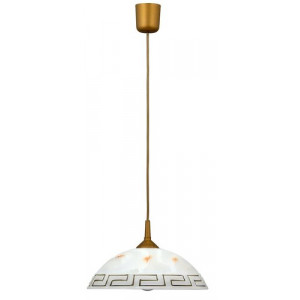 Pendul Etrusco 1xE27 acril/sticla bronz/alb Rabalux RBL7652