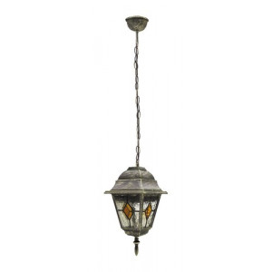 Pendul exterior Monaco 1xE27 metal/sticla auriu antichizat/multicolor Rabalux