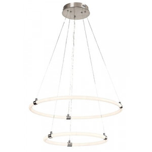 Pendul Irelia LED 55W metal/acril nichel/alb Rabalux