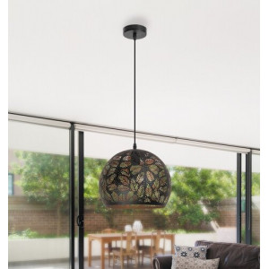 Pendul Manorca 1xE27 metal negru Rabalux