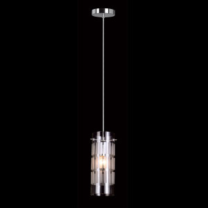Pendul Max 1xE27 metal/sticla crom Italux