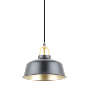 Pendul Mensa 1xE27 metal negru/auriu Zuma Line