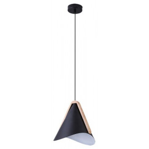 Pendul Neva 1xE27 metal/lemn negru Rabalux