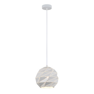 Pendul Palermo 1xE27 metal alb Italux