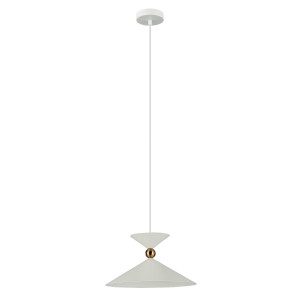 Pendul Quelto 1xE27 metal alb Italux