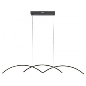 Pendul River LED 40W metal/acril negru/alb Rabalux