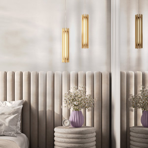 Pendul Sonata 1xLED metal/sticla auriu Maytoni