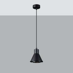 Pendul Taleja 1xES111 metal negru conic - Img 2