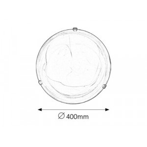 Plafoniera Alabastro 2xE27 metal/sticla alabastru Rabalux