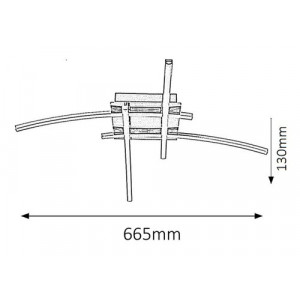 Plafoniera Alexis LED 24W metal/acril crom Rabalux