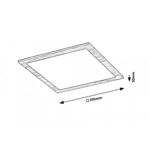Plafoniera Almond LED 12W metal/acril fag/alb Rabalux