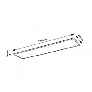 Plafoniera Almond LED 40W metal/acril fag/alb Rabalux