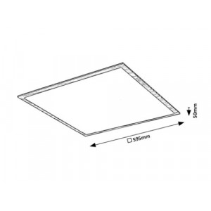 Plafoniera Almond LED 40W metal/acril fag/alb Rabalux