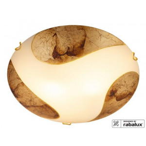 Plafoniera Art gold 2xE27 acril alb/auriu Rabalux