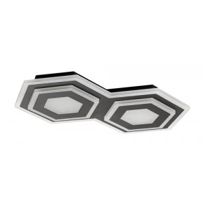 Plafoniera Bitsi LED 44W metal/acril negru/alb Rabalux