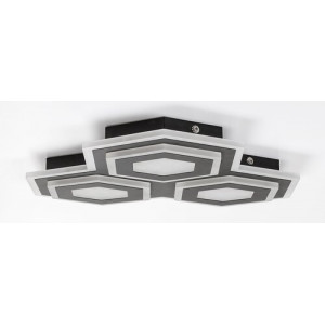 Plafoniera Bitsi LED 72W metal/acril negru/alb Rabalux