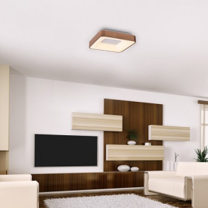 Plafoniera Carmella LED 30W metal/acril auriu/alb Rabalux