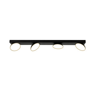 Plafoniera Castelio LED 20W 1520 lumeni metal/acril negru Italux