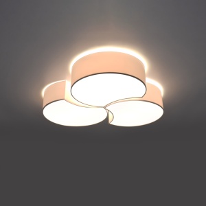 Plafoniera Circle 3B 6xE27 acril alb rotund - Img 3