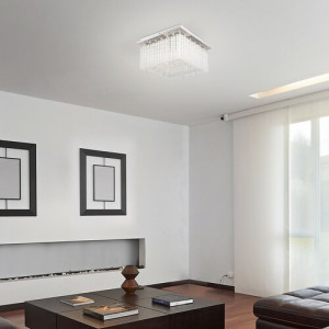 Plafoniera Danielle LED 21W metal/sticla/acril crom/cristal Rabalux