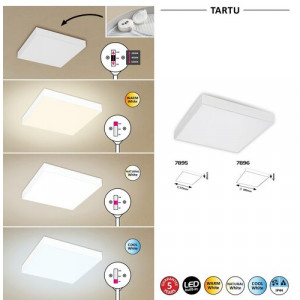 Plafoniera exterior Tartu LED 18W metal/acril alb Rabalux