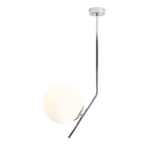 Plafoniera Gallia S 1xE27 metal/sticla crom Aldex