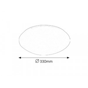 Plafoniera Lucas LED 18W metal/acril alb Rabalux