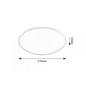 Plafoniera Lucas LED 18W metal/acril alb Rabalux