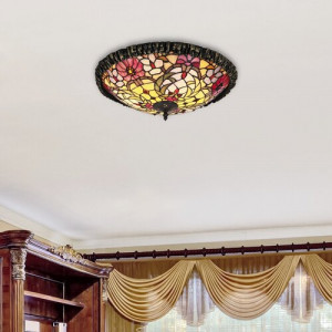 Plafoniera Mirella 2xE27 metal/sticla bronz/multicolor Rabalux