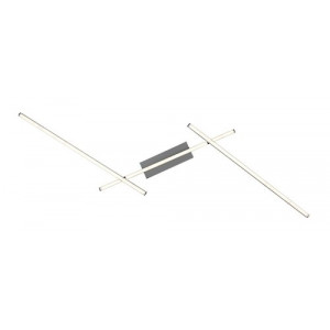 Plafoniera Negan LED 24W metal/acril argintiu/alb Rabalux
