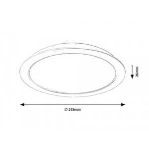 Plafoniera Shaun LED 12W acril alb Rabalux