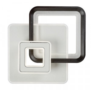 Plafoniera Stregobor LED 48W metal/acril gri/alb Rabalux
