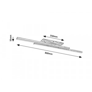 Plafoniera Tamur LED 21W metal/lemn fag/alb Rabalux