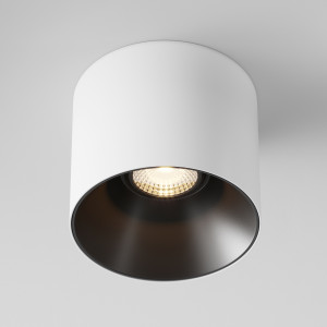Spot aplicat Alfa LED metal alb/negru Maytoni C064CL-01-25W3K-D-RD-WB