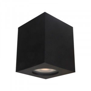 Spot aplicat Fabrycio 1xGU10 metal negru Italux