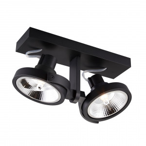 Spot aplicat Master 2xGU10/AR111 metal negru Zuma Line