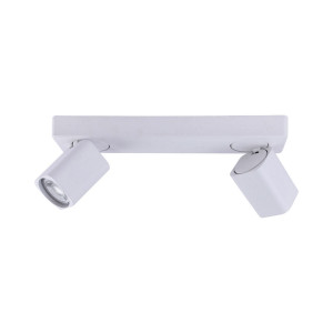 Spot aplicat Senova 2xGU10 metal alb sablat Italux