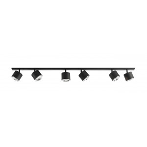 Spot bara Bot 6xGU10 metal negru Aldex