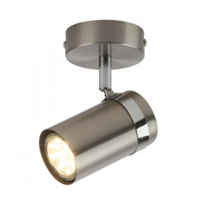 Spot bara Palmoni 1xGU10 metal nichel satinat/crom Italux