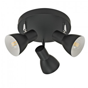 Spot bara Riado 3xE14 metal negru Italux