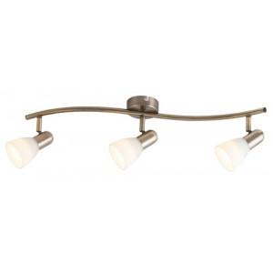 Spot bara Soma 3xE14 metal/sticla bronz/alb Rabalux