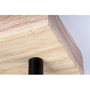 Spot bara Toras 2xGU10 metal/lemn stejar/negru Rabalux