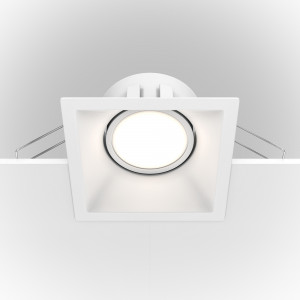 Spot incastrat Dot 1xGU10 metal alb Maytoni DL029-2-01W