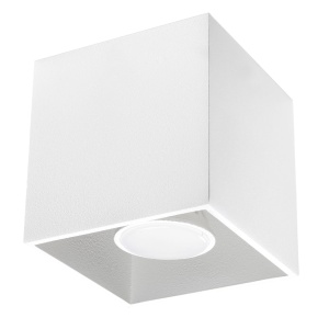 Spot Quad 1xGU10 metal alb patrat
